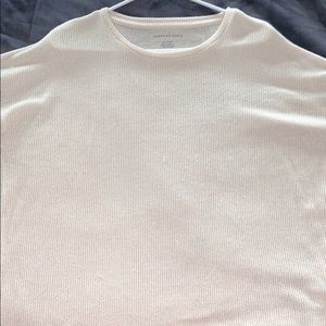 cream colored American eagle knit top